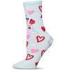 Memoi Just Chicken In On You Greeting Card Crew Socks Mint One Size - 2 of 4