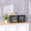 Modern Sideboard Decorative Storage Cabinet, CENGHU Single and Foldable Cabinet with Anti-Slip Design, Easy to DIY Storage Container with Door, Black - 4 of 4