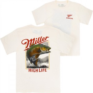 Mens Miller High Life Wild Bass Front and Back Print T-Shirt - 1 of 4