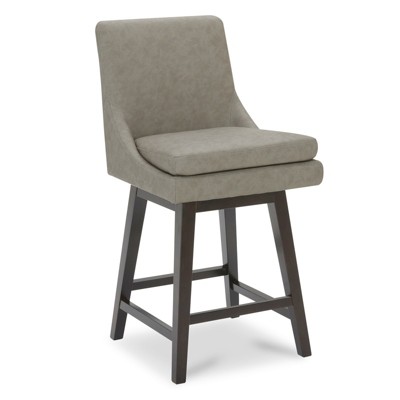 Spruce&Spring Swivel Counter Height Barstool with Double-layed Seat