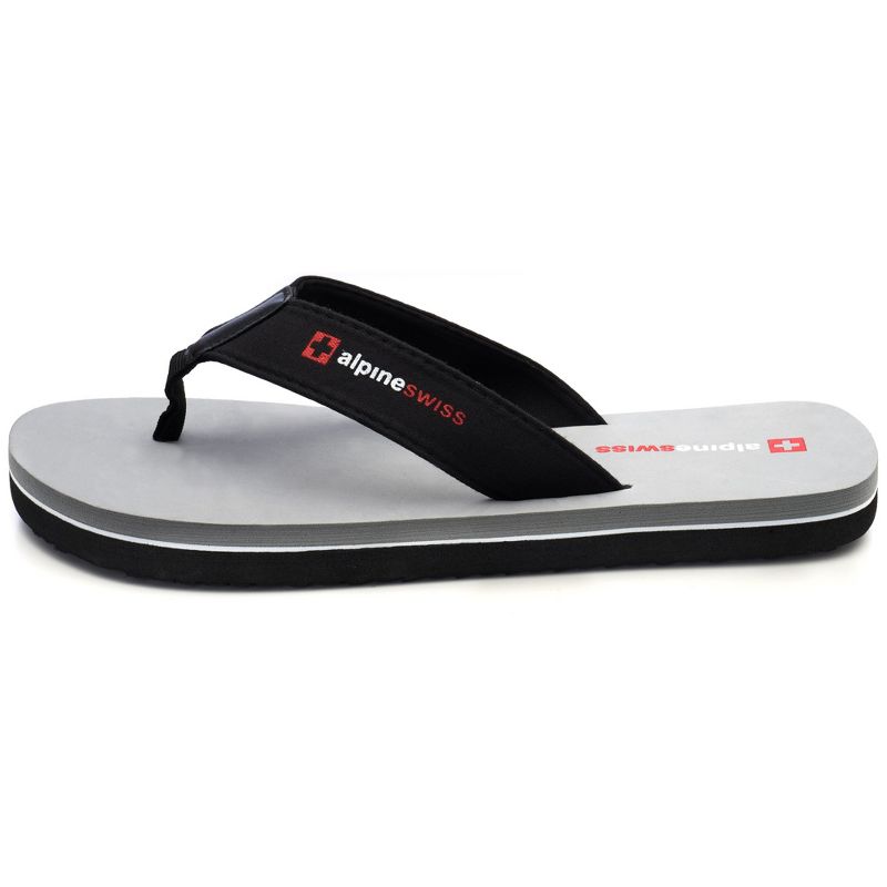 Alpine Swiss Mens Flip Flops Beach Sandals Lightweight EVA Sole Comfort Thongs, 2 of 6