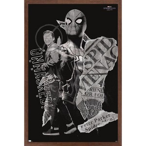 Trends International Marvel Spider-Man: No Way Home - Unmasked Framed Wall Poster Prints - 1 of 4