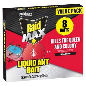 Raid Max Liquid Ant Baits Insecticides - 8ct - 1 of 4