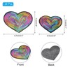 Unique Bargains Sequin Heart Iron on Patches Applique Patches - 2 of 4