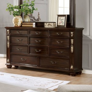 Mullberry 11 Drawer Dresser Brown Cherry - HOMES: Inside + Out - 1 of 3