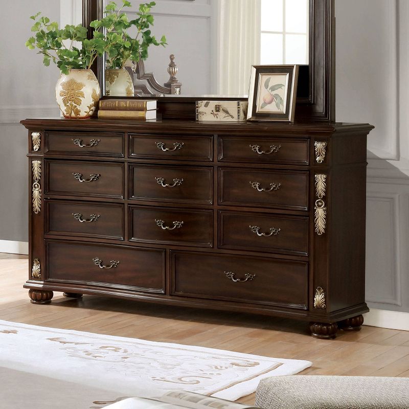 Mullberry 11 Drawer Dresser Brown Cherry - HOMES: Inside + Out, 3 of 5