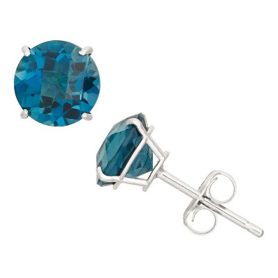 london blue topaz-white gold