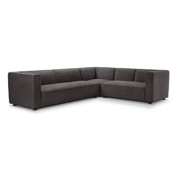 Kyle Stain Resistant Fabric Sectional Sofa - Abbyson Living