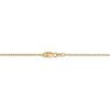 Black Bow Jewelry 1.2mm, 14k Yellow Gold, Diamond Cut Hollow Ball Chain Anklet - 3 of 4