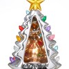 Casafield Ceramic Christmas Tree Night Light - Plug-in Vintage Christmas Decorative Night Light with # Bulbs and Star Topper - 4 of 4