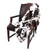 Tadpoles Double Layer Throw Blanket - Faux Shearling Cowhide Print | 50" x 60" | 100% Super Soft Plush Polyester Microfiber - 2 of 3