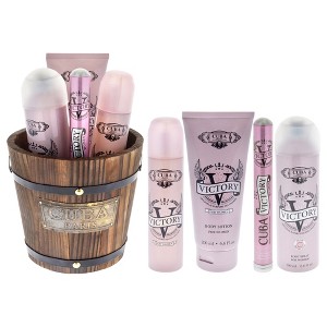 Cuba Victory by Cuba for Women - 4 Pc Gift Set 3.3oz EDP Spray, 1.17oz EDP Spray, 6.6oz Body Spray, 6.6oz Body Lotion - 1 of 1