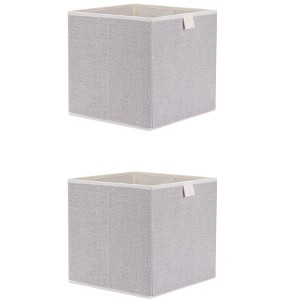 REGALWOVEN Collapsible Storage Bin with Handles for Organizing Clothes Blankets 2 Pcs - 1 of 4