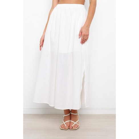 White maxi 2025 skirt 40