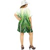 LA LEELA Women's Mini Holiday Bathing Suit Dress Summer Short Fall Swimsuit Cover ups for Women Tops X-Large-XX-Large Green Leaf - 3 of 4