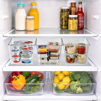 Sorbus 10 Pack Large Clear Storage Containers for Pantry, Fridge, Cabinet, Closet & Kitchen Organization — фото 4