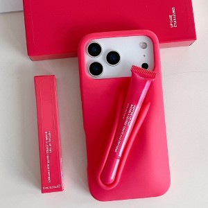 HTUTWOO for iPhone 17 Case, Silicone Shockproof Protective Cover with Lipstick Card Holder Compatible with iPhone 17 Case - 1 of 4