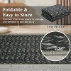 Modern Washable Area Rug, Non Slip Stain Rsistant Braided Print Carpet, Throw Mat for Bedroom Living Room Dining Room Home Decor - 3 of 4