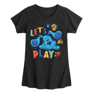 Girls' - Blue's Clues & You! - Let's Play Fitted Short Sleeve Graphic T-Shirt - 1 of 4