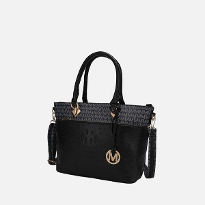 MKF Collection Grace Women’s Signature and Croc Embossed Tote Bag by Mia K - 1 of 4