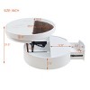 Round Lift Top Coffee Table with Drawer & Hidden Storage,29.5" Center Table for Living Room-Baofuwish - 4 of 4