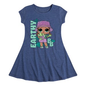 Girls' - LOL Surprise! - Earthy BB Fit & Flair Cap Sleeve Dress - 1 of 3