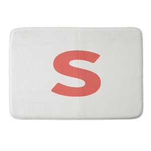 Deny Designs April Lane Art Block Monogram Memory Foam Bath Mat - 1 of 4