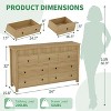 Drawer Dresser for Bedroom, Wooden Chest of Drawers, Fluted TV Stand, Storage Organizer for Living Room, Hallway and Entryway - 2 of 4