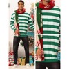 Lars Amadeus Men's Crew Neck Long Sleeves Color Block Striped Pullover Sweatshirts - 4 of 4