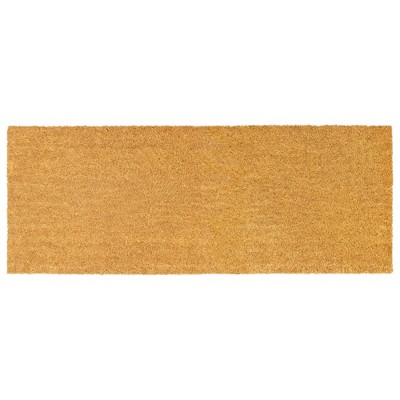 Plain DeCoir 18 x 30 Natural Tan Coir Doormat 