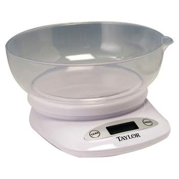 American Weigh Scales Extend Series Kitchen Scale High Precision Large Lcd  Display Collapsable Bowl 11lb Capacity : Target