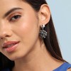 SOHI Women's Embellished Cluster Drop Earrings - 3 of 4