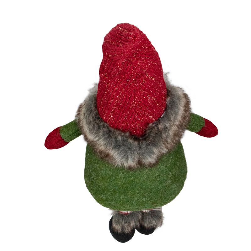 Northlight 25" Red, Green, and White Sitting Tabletop Female Gnome Christmas Decoration, 5 of 6