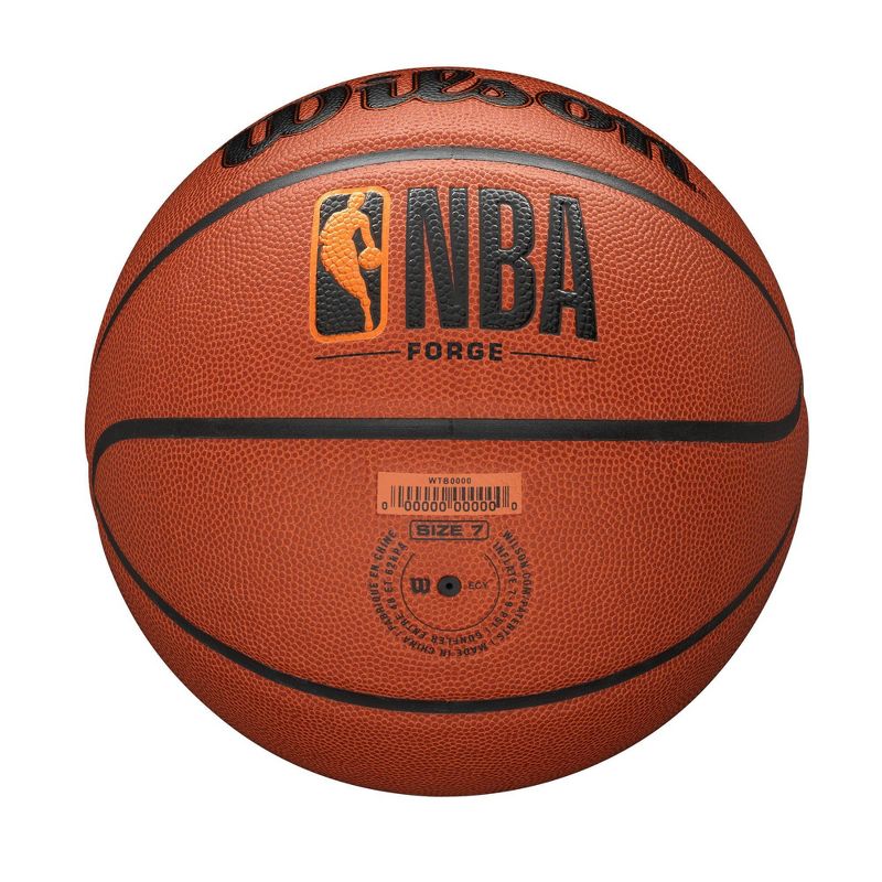 Wilson NBA Forge 27.5&#34; Basketball - Brown, 6 of 12