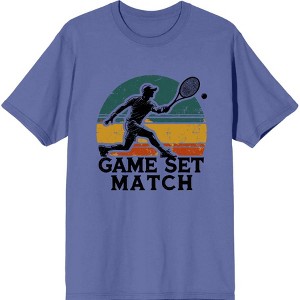 Game Set Match Adult Crew Neck Short Sleeve Tee - 1 of 3