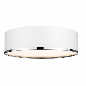 Z-Lite Arlo 4 - Light Flush Mount in  Matte White/Chrome - 1 of 1