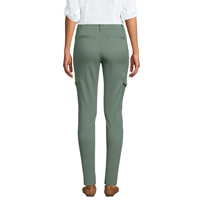 Lands' End Women's Mid Rise Slim Cargo Chino Pants, 2 of 5