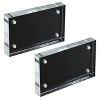 Azar Displays Acrylic Block Frame with Metal Back Plate, 2-Pack - 2 of 4