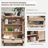 SinCiDo Pantry Cabinet, Kitchen Pantry Storage Cabinet, with Organizer and Adjustable Shelves, Bathroom Storage Cabinet, for Kitchen - 4 of 4