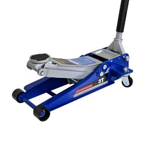 Floor Jack, Low Profile Steel Racing Floor-Mounted Hydraulic Jack with Dual-Piston Quick-Lift Pump, 2.5-Ton (5,000 LBS) Capacity, Racing Car Jack - 1 of 4