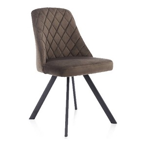 24/7 Shop At Home Set of 2 Lina Diamond Stitched Accent Chairs - 1 of 4