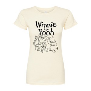 Women's - Disney - Sketched Character Group Fitted Graphic T-Shirt - 1 of 2