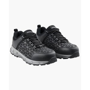 VEVOR Steel Toe Shoes for Men, US Size 11 Wide, Men’s Cushion Sport Safety Toe Athletic Work Shoe, Indestructible Safety Sneakers Lightweight, Black - 1 of 4