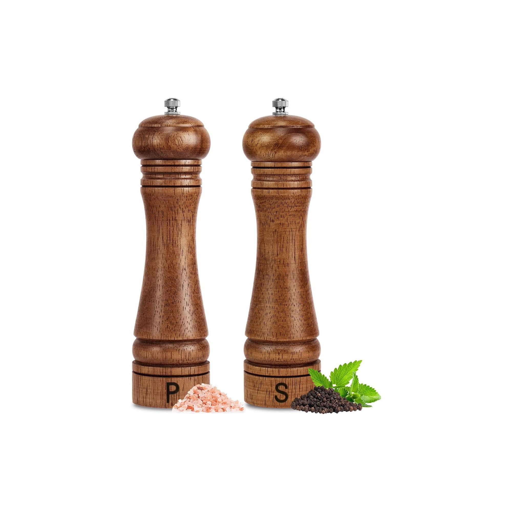 Wood Salt & Pepper Grinder Set