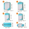Unique Bargains Suitcases Compression Packing Cube Wear-resistant Travel Luggage Organizers Bag 6 Pcs - 2 of 3