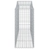 vidaXL Gabion Basket Arched Gabion Basket Planter for Flower Galvanized Iron - 78.7" x 19.7" x 39.4"/47.2" 1 - 4 of 4