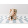 Wander & Roam Reversible Baby PlayMat - Large, Antelope + Stripe Design - Slate Blue - 3 of 4