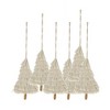 YOOCOZZ  Christmas Decor Accessories 6 Set  -  4.3x7.5" Interesting Fringes Embellished Tree Shape Ornament, Hanging Home Decor Accents for Xmas Tree - 2 of 4