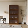 Vynxaria Contemporary Glass Door Bookshelf with Storage Cabinet and Dustproof Design - 4 of 4