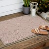 Marta Barragan Camarasa Terracotta retro lines Outdoor Rug - Deny Designs - 3 of 4